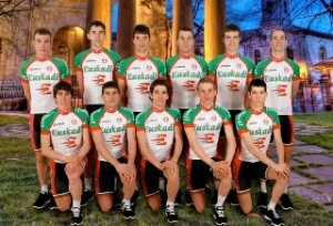 Euskadi taldeko txirrindulariak